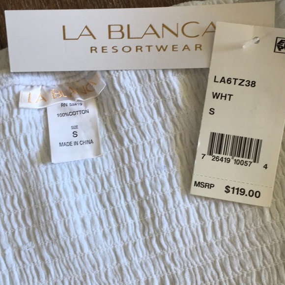 NWT La Blanca Resort Wear Swim Cover Up Maxi Dress - Picture 6 of 9